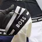 CUECA BOX MASCULINA BOSS - COMPRE 1, LEVE 3 - CÓS PRETO - CORES VARIADAS