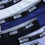CUECA BOX MASCULINA BOSS - COMPRE 1, LEVE 3 - CÓS AZUL E CORES VARIADAS