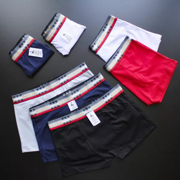 CUECA BOX MASCULINA BURBERRY - COMPRE 1, LEVE 3 - CORES VARIADAS