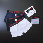 CUECA BOX MASCULINA H.BOSS - CORES VARIADAS - ESCR. VERMELHA - PAGUE 3, LEVE 5