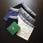 CUECA BOX MASCULINA LACOSTE - COMPRE 1, LEVE 3 - CORES VARIADAS - CÓS CINZA