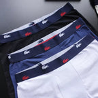 CUECA BOX MASCULINA LACOSTE - COMPRE 1, LEVE 3 - CÓS AZUL E CORES VARIADAS