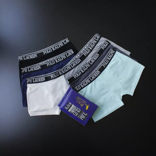 CUECA BOX MASCULINA RALPH LAUREN - COMPRE 1, LEVE 3 - CORES VARIADAS