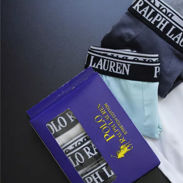 CUECA BOX MASCULINA RALPH LAUREN - CORES VARIADAS - PAGUE 3, LEVE 5