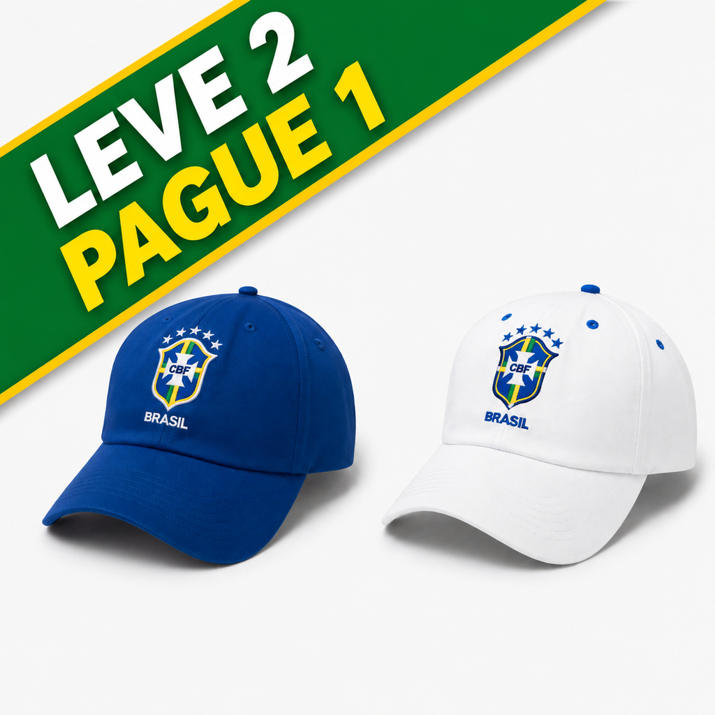 Boné Brasil Premium - Leve 2 Pague 1 (Só Enquanto Durar o Estoque)