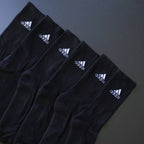MEIA CANO ALTO ADIDAS - 3 PARES - CORES VARIADAS