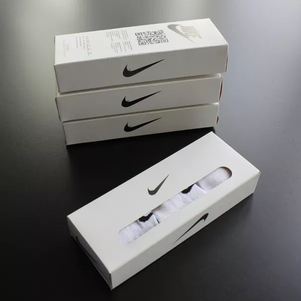 MEIA CANO ALTO NIKE - 3 PARES - CORES VARIADAS