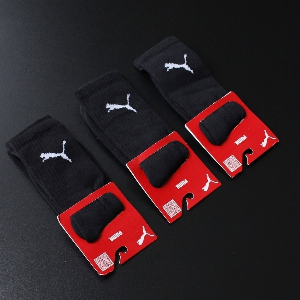 MEIA CANO ALTO PUMA - 6 PARES - CORES VARIADAS