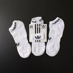 MEIA SOQUETE ADIDAS - 3 PARES - CORES VARIADAS