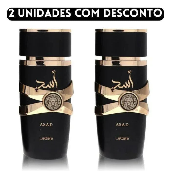 Perfume Árabe Asad Lattafa (100ml) + Hidratante Corporal Grátis - (Compre Mais, Pague Menos)